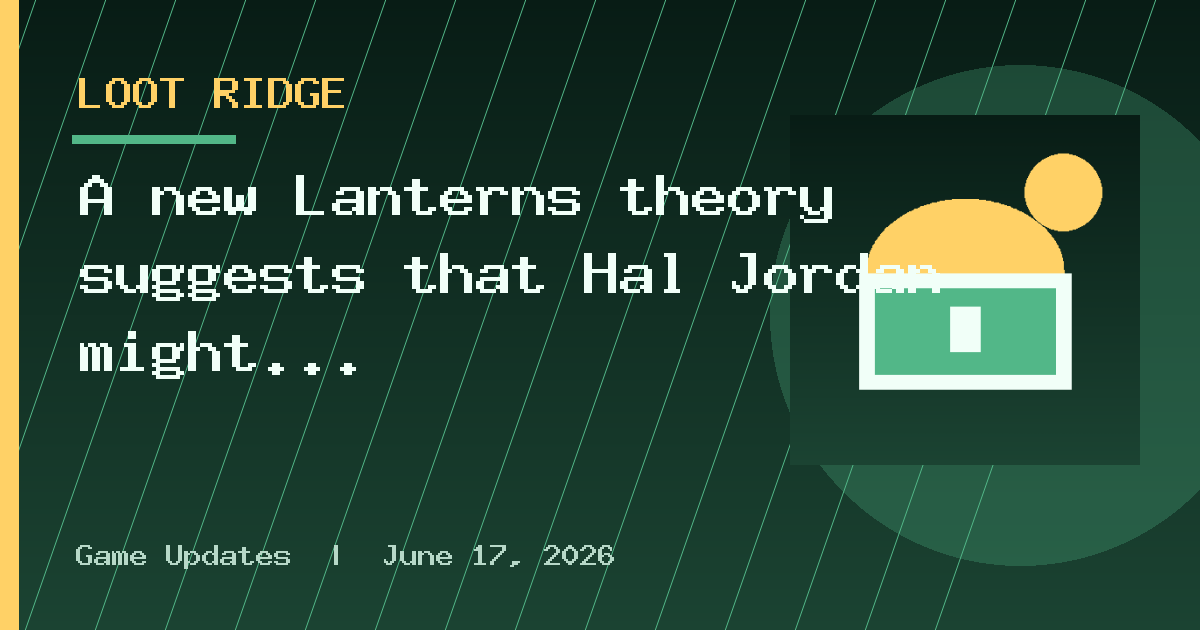 A new Lanterns theory suggests that Hal Jordan might not be dead