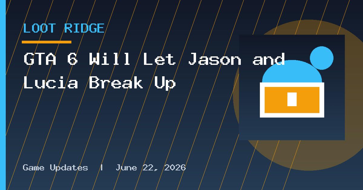 GTA 6 Will Let Jason and Lucia Break Up