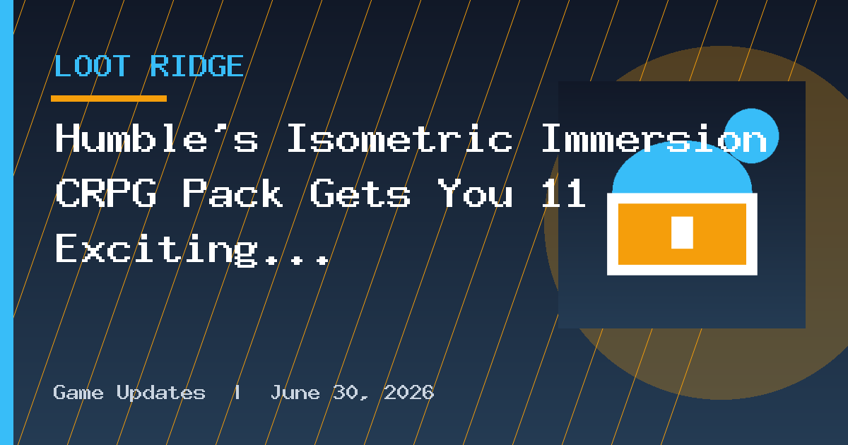 Humble’s Isometric Immersion CRPG Pack Gets You 11 Exciting Games for Just $23