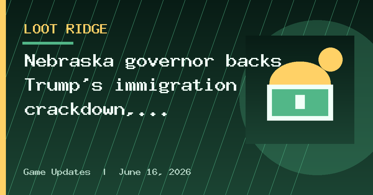 Nebraska governor backs Trump’s immigration crackdown, but his family farms