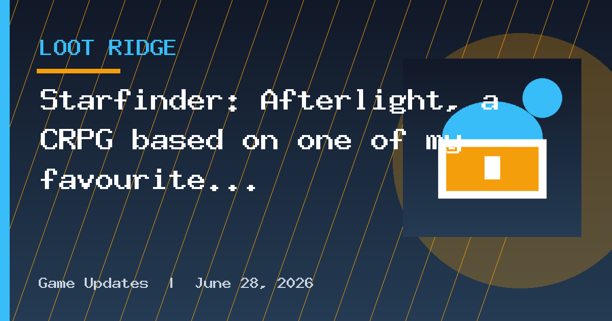 Starfinder: Afterlight, a CRPG based on one of my favourite systems that pulled