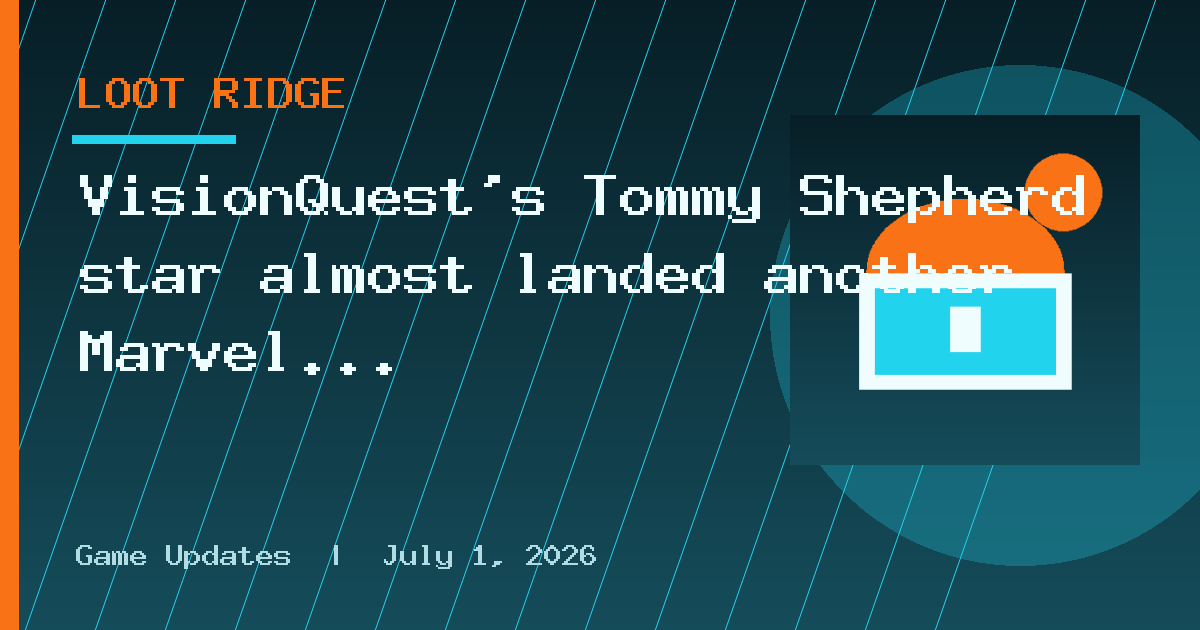 VisionQuest's Tommy Shepherd star almost landed another Marvel role